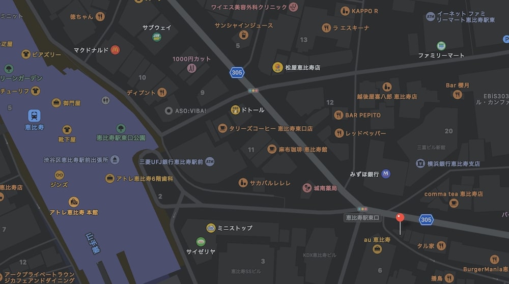 おにぎり維心地図